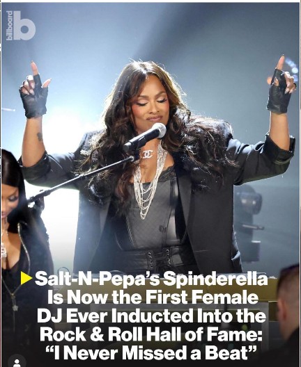 DJ Spinderella – 1st Female DJ inducted into the Rock and Roll Hall of Fame Class of 2025